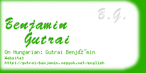 benjamin gutrai business card